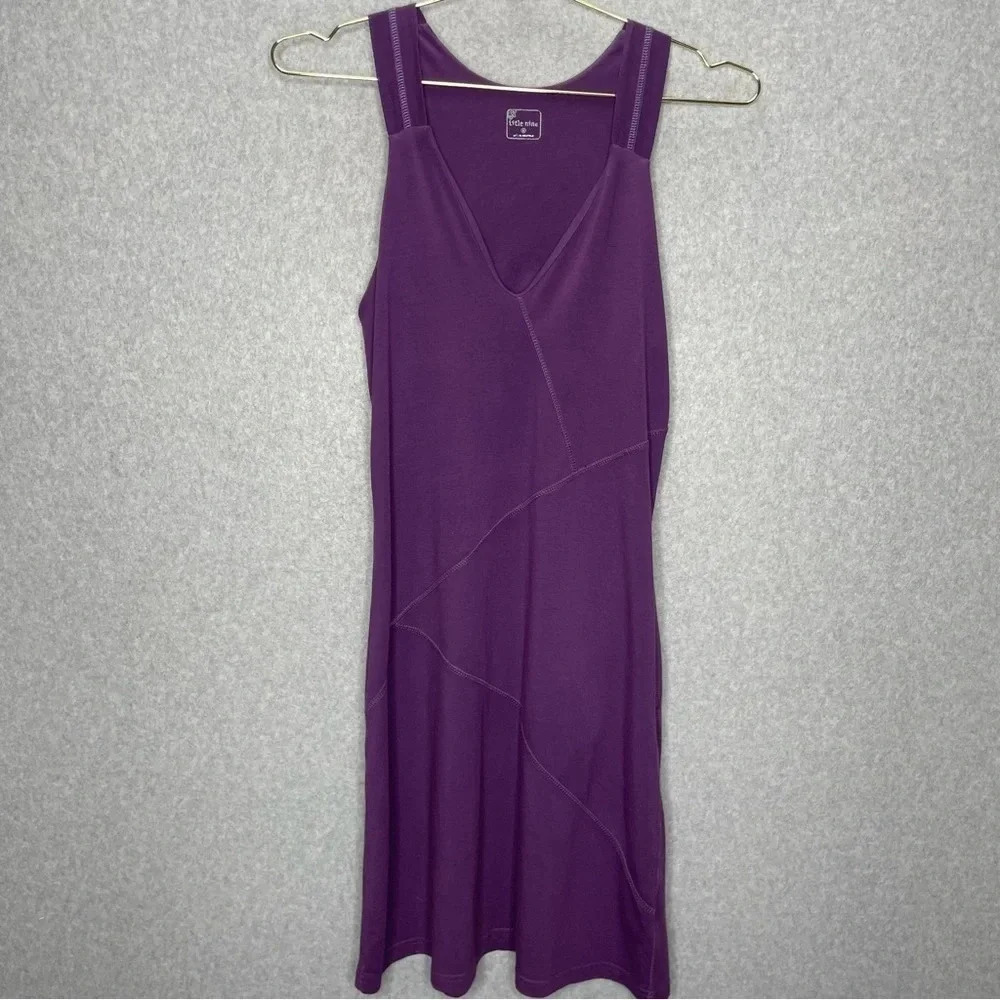 Title Nine Purple Stitch Detail Sleeveless Dress